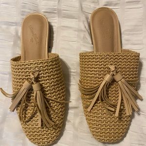Slip on tassel mule